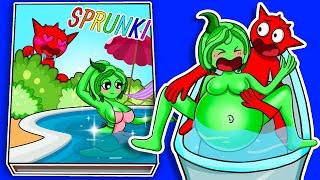 Making INCREDIBOX SPRUNKI Game Book  Green Pregnant vs Raddy in the Bathtub story Squishy Surgery