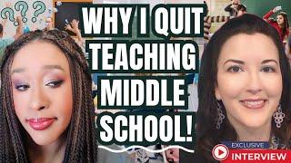 I QUIT TEACHING MIDDLE SCHOOL Kids cursed out teachers & lied to get them fired with no consequences