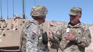 The Adjutant General of Mississippi Visits his Troops at NTC