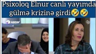 "Psixoloq Elnur canlı yayımda gülmə krizi görüntüsü gündəmi zəbt etdi"...)))