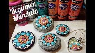 Beginner Mandala Design ~ Dot Art Using Dotting Tools ~ Miranda Pitrone Art ~ Also learn the swipe