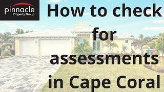 How to Check for Assessments in Cape Coral