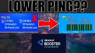 Does the Gear up Booster Actually Lower PING? #fortnite