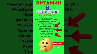 ВИТАМИН В6 УКРЕПИТ НЕРВЫ #здоровье