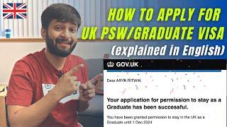  Easily Apply For PSW (Graduate Visa) in the UK | All Steps Explained! 2022 Update in English 