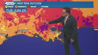 New Orleans Weather: Heat Advisory Tuesday