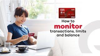 How to Monitor your Credit Card Transactions, Limits and Balance