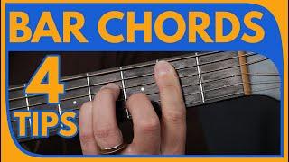 Bar Chords - 4 Best Practice Tips - Play These Exercises...