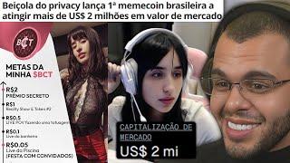 BEIÇOLA DO PRIVACY LANÇA MEMECOIN, VIRALIZA E JÁ VALE MAIS DE U$ 2 MILHÕES