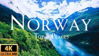 Norway's Top 5 Amazing Places To Visit and See | 4K Video