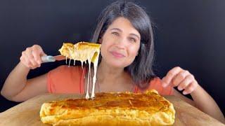 ASMeRi Eats ASMR creamy cheesy pastry pie Mukbang bites only