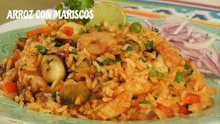 ARROZ CON MARISCOS RECETA PERUANA FÁCIL Y RÁPIDA DE PREPARAR