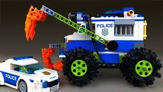 Police Car - Crusher  Cartoons about LEGO Police