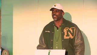 Emotional Michael Vick introduced as Norfolk State head football coach: 'When you cry, you care'