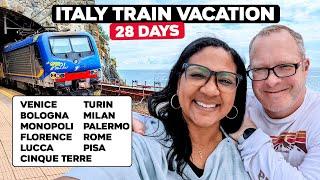 Italy Train Vacation | 28 Days In Venice, Rome, Florence, Milan, Pisa  & Complete Guide To Riding