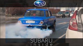 Дикий ЗАЗ с двигателем SUBARU валит в городе