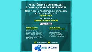 MESA-REDONDA: ASSISTÊNCIA DE ENFERMAGEM NO CONTEXTO DA COVID-19