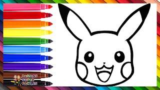 Comment Dessiner Pikachu  Dessiner et Colorier Pikachu de POKÉMON  Dessins Pour les Enfants