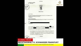 Rechtsanwalt Robin Schwarzer, Königsteiner Straße 67b, Frankfurt/M  vertritt   Aldin S. (Kelkheim)