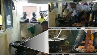 MEET THE MAN WHO FRIES MEAT WITH IN HOT OIL WITH HIS BARE HANDS    