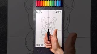 Bear with Different Styles!  What’s your Fav?!  #shortsart #bear #drawing