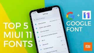 Miui 11 | Best 5 Fonts For January 2020 | Most Awaited Fonts | Google Font