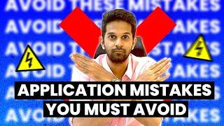 Avoid These Application Mistakes At Any Cost  | MS in USA