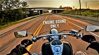 VTX [RAW] Sunset POV | Pure Engine Sound | V&H Pipes | Motorcycle ASMR