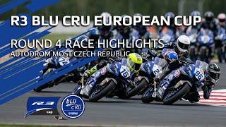 2021 Yamaha R3 bLU cRU European Cup Highlights - Round 4 Autodrom Most