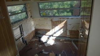 Part 1: 1966 Viscount Ambassador: rear walls and cupboard removal