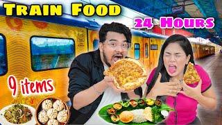 We Only Ate TRAIN FOOD for 24 Hours  9 Food Items | Situ & Nilanjana Dhar