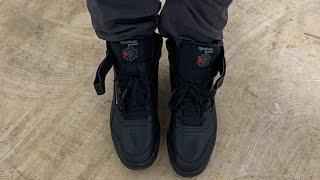 Reebok Ex-O-Fit Hi BLACK #reebok #hightop #strap #black