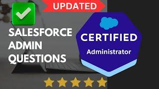 Salesforce Admin Certification Dumps || Updated Questions & Answers | 2024 | Part-1