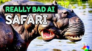 Weird Safari Animals - AI morphing  and hallucination video