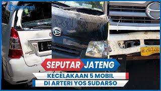 Kecelakaan 5 Mobil di Arteri Yos Sudarso Semarang Hindari Volvo Mendadak Putar Arah