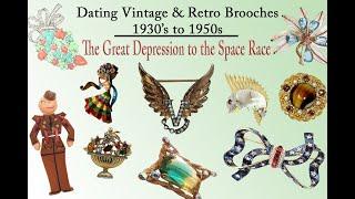 How to Identify and Date Vintage & Retro Costume Jewelry Brooches