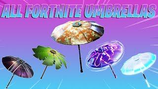 ALL Victory Royale & Special Umbrellas! Every Umbrella in Fortnite Battle Royale