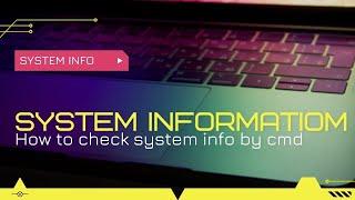 How to know System Information By Cmd | Z tech #Short