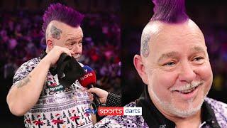 "I've never had support like this" | Peter Wright gets emotional over crowd support at Ally Pally