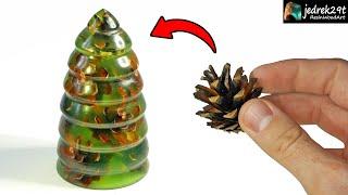 Christmas Tree  from Pine Cones / RESIN ART