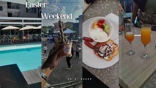 #vlog : spend the easter weekend w me | breakfast & mimosas @Bow'ld | prison break market & more