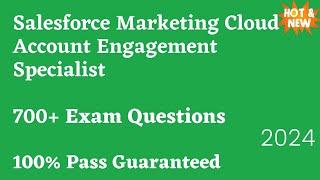 Salesforce Marketing Cloud Account Engagement Specialist Exam Dumps 2024