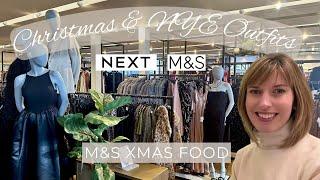 Shop With Me Christmas & NYE Outfits | Marks and Spencer & Next 2024