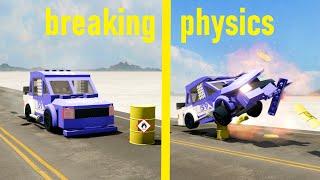 Pushing Lego cars physics to the limit in beamng