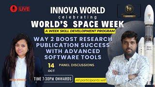 Day 5 Research Publication Success with Advanced Software Tools #worldspaceweek  #guestlecture