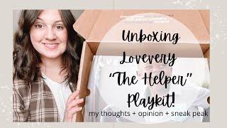 Lovevery Playkit “The Helper” Unboxing | sneak peak | my thoughts | Hailey Cormier