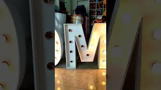 2 feet Lee Marquee Letters/ Giant Led Letters | Wood Crafts | Birthday Party Supplies| Party Store