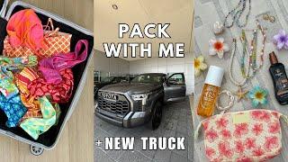 VLOG: pack and prep with me for Hawaii (+ we bought a truck)