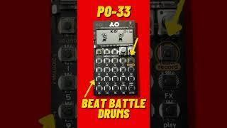 PO-33 BEAT BATTLE DRUMS drum kit  (incl. sliceable audio samples) | Teenage Engineering