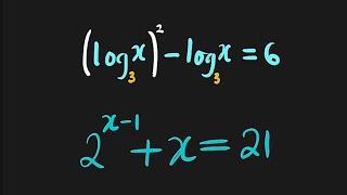 Logarithmic Equation | (log(x))² - log(x) = 6 [base 3]